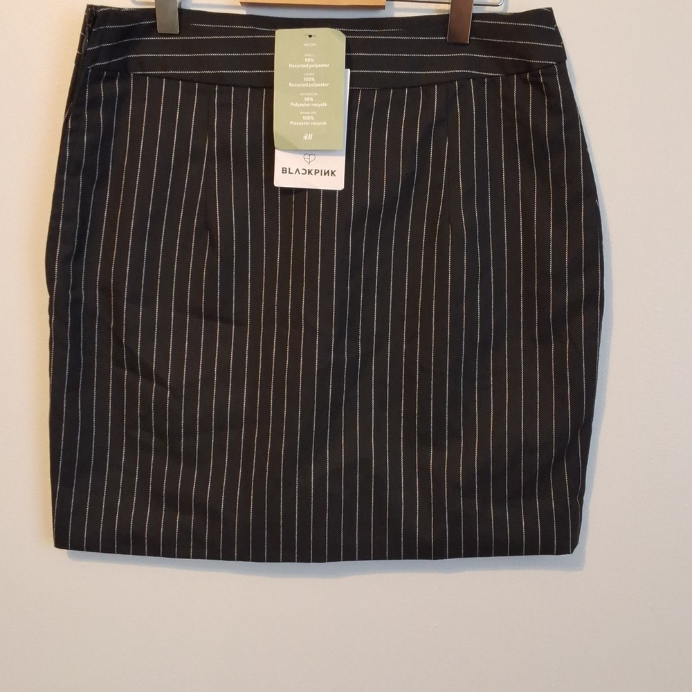 Pinstripe Mini Skirt Y2k Inspired